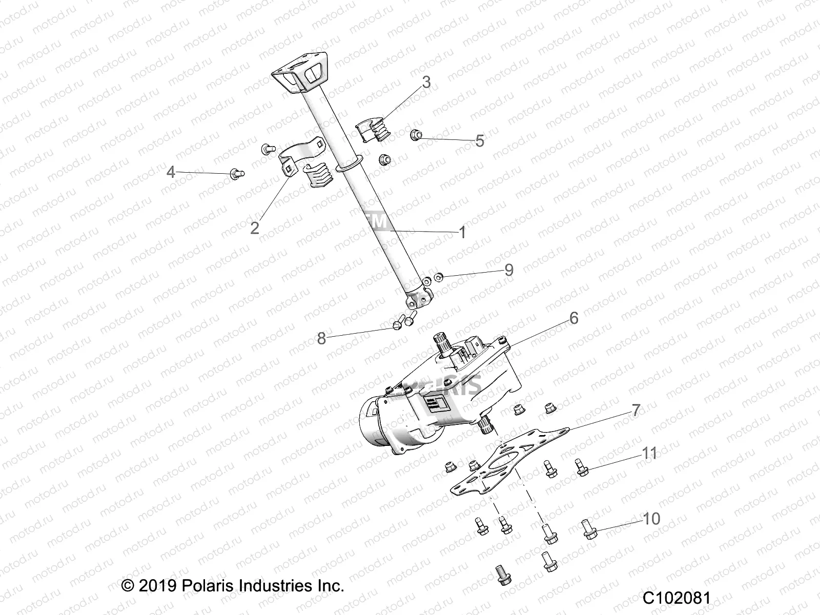 STEERING | STEERING, STEERING POST ASM. - A21SLE95FG/S95CG/S95FG (C102081)