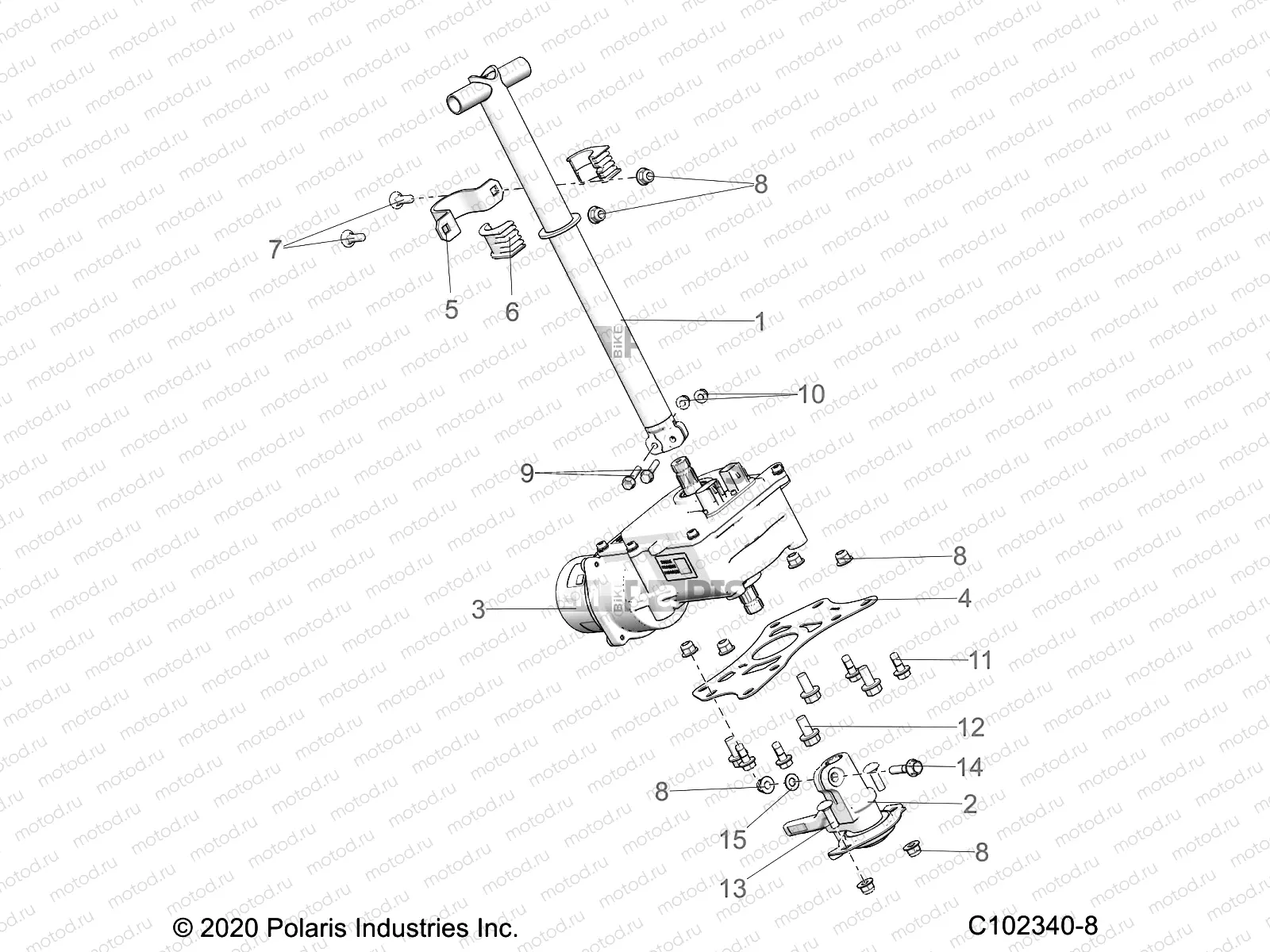 STEERING | STEERING, STEERING POST ASM. - A23SGE95AN (C102340-8)