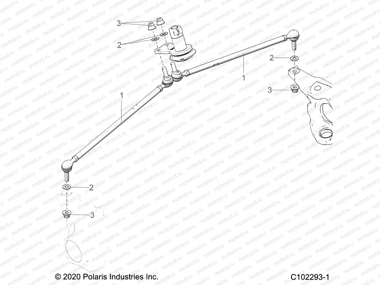 STEERING | STEERING, TIE RODS - A23SHE57FS/S57FS/CS/CP (C102293-1)