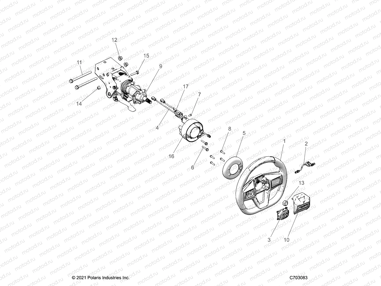 STEERING | STEERING, UPPER, PREMIUM/DELUXE - Z22M4C92AS/BS/Z92AS/BS (C703083)