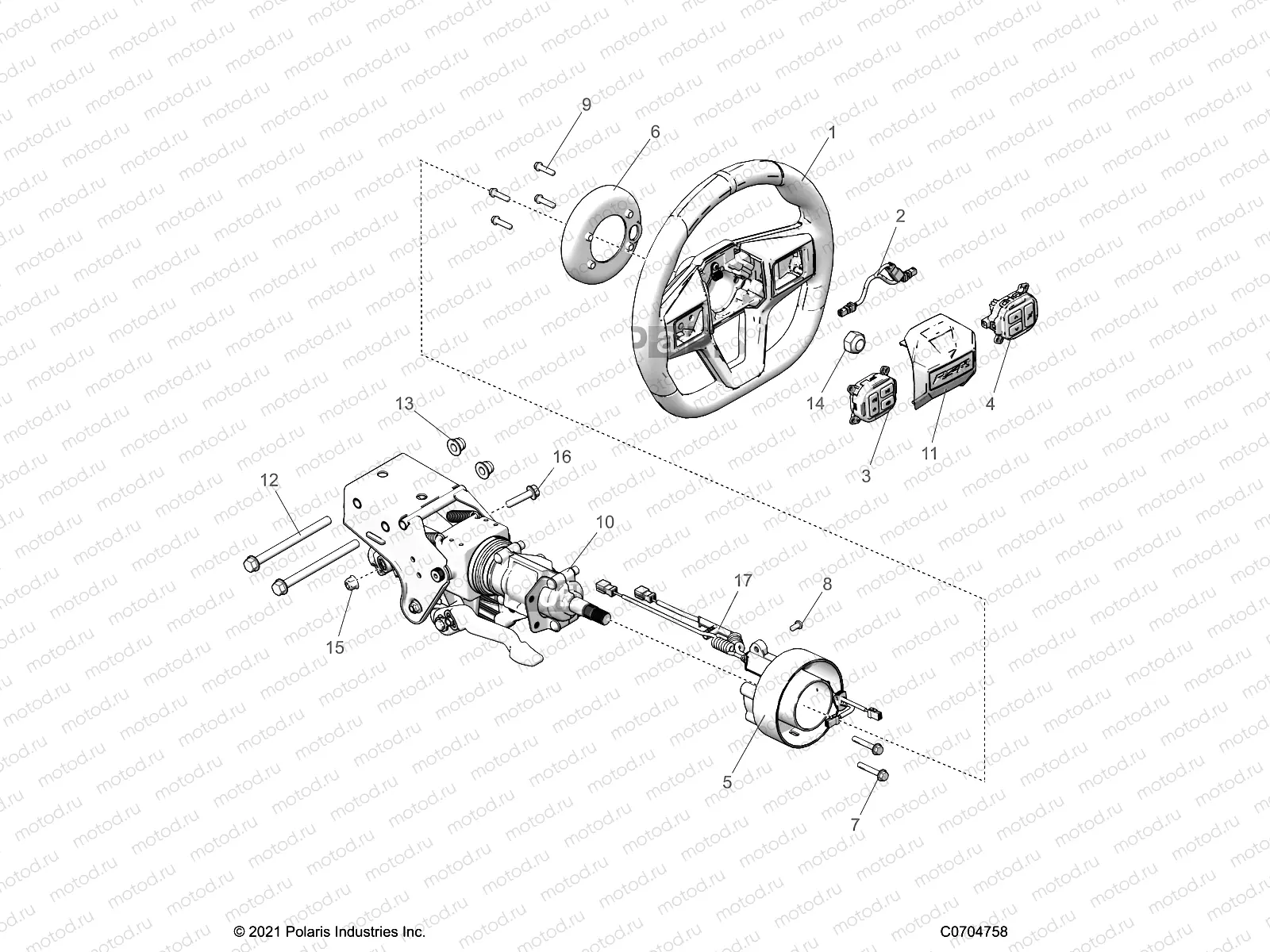 STEERING | STEERING, UPPER, PREMIUM/ULTIMATE - Z23R4D92AK/AS/BK/BS (C0704758)