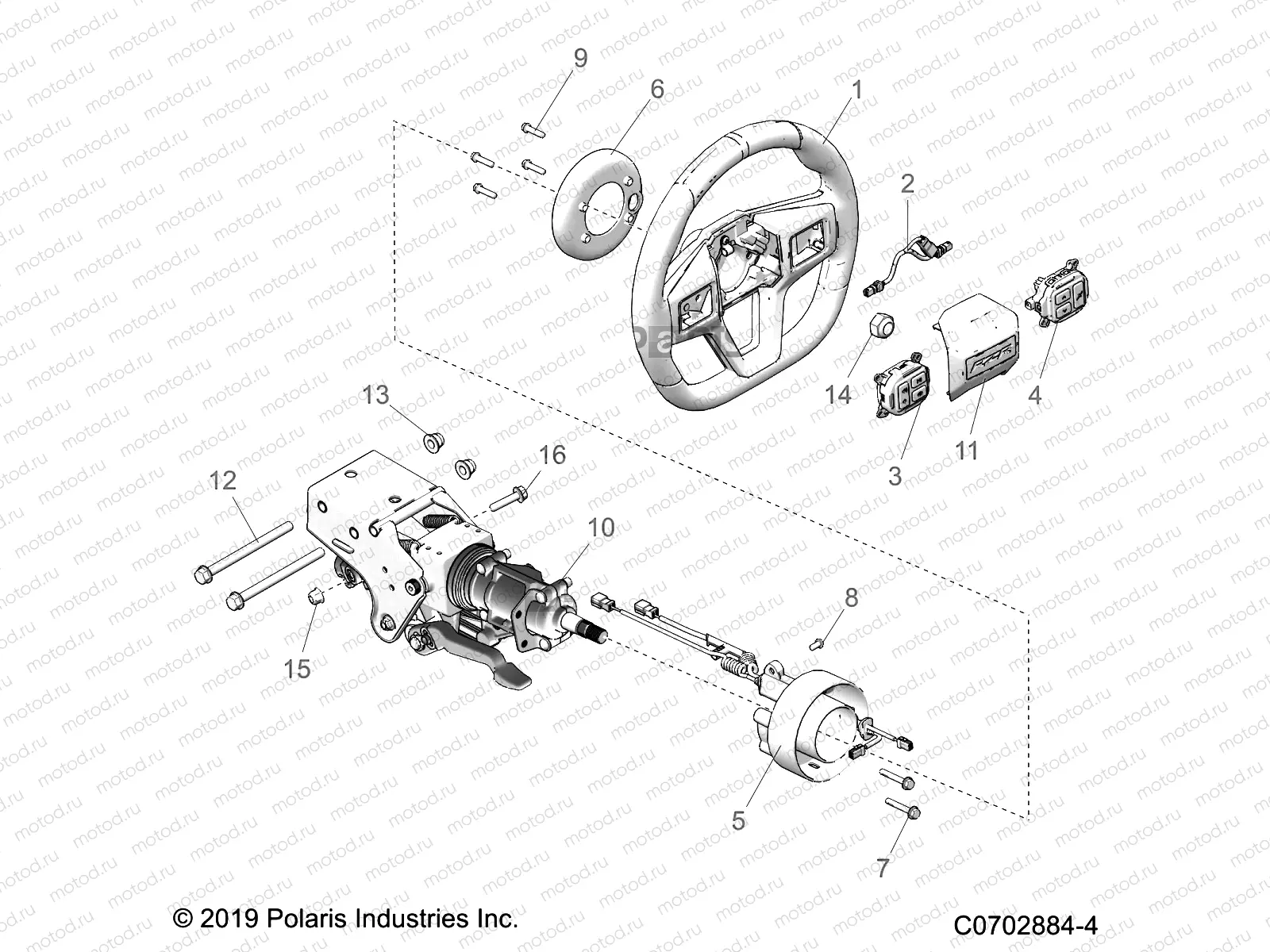 STEERING | STEERING, UPPER, STANDARD - Z22M4U92AP/BP (C0702884-4)