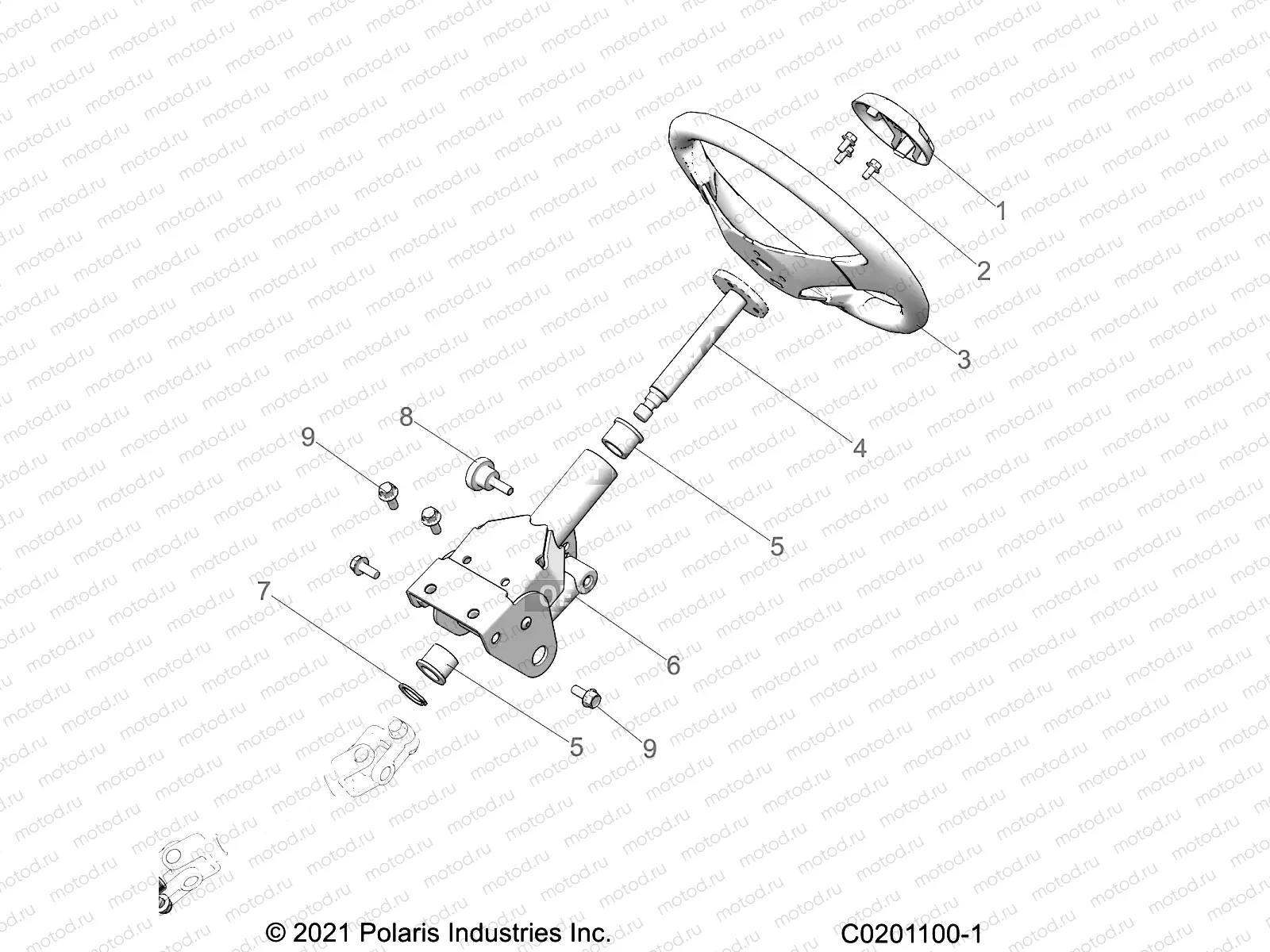 STEERING | STEERING, UPPER - Z23HCB18A2/B2 (C0201100-1)