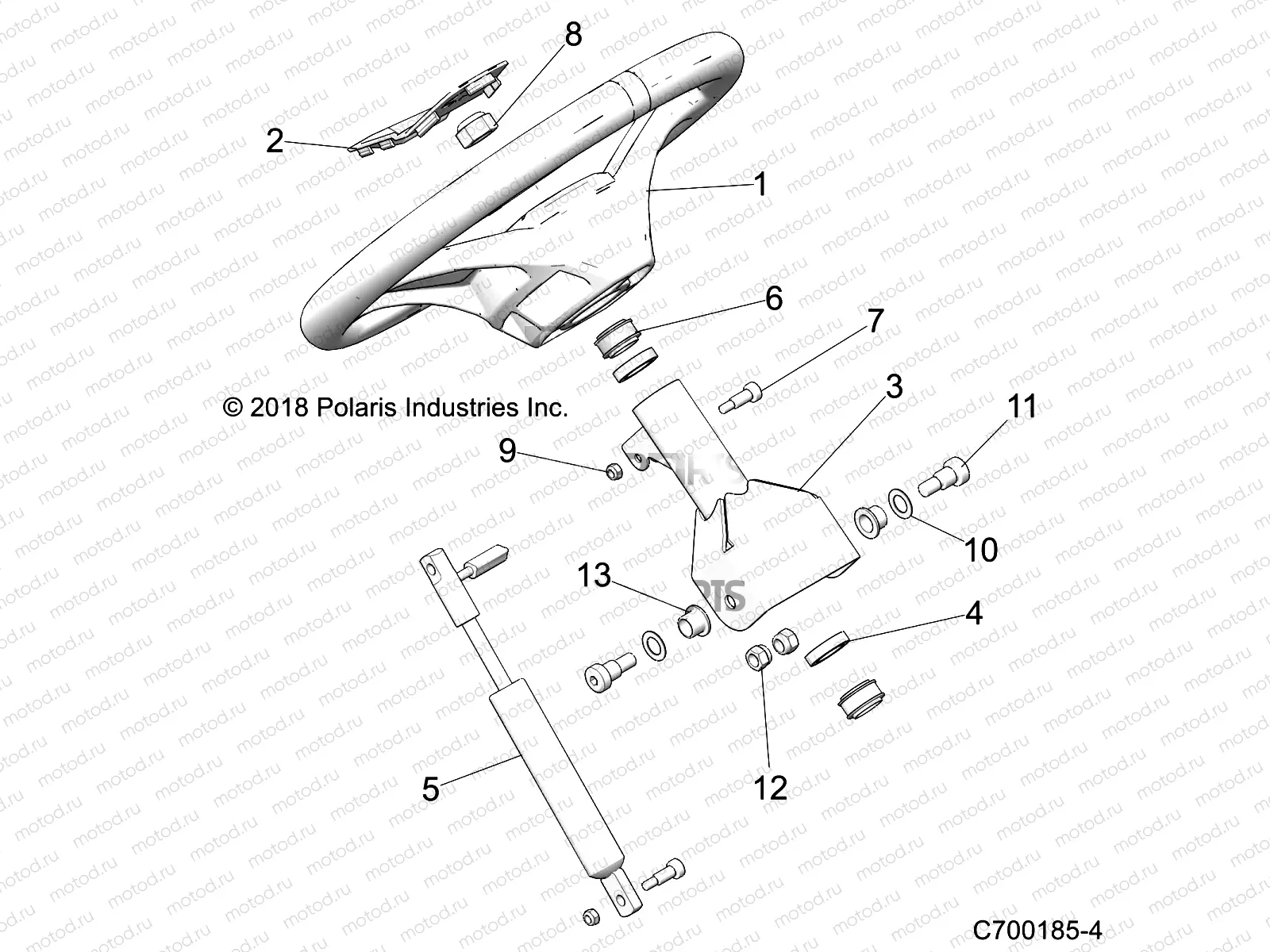 STEERING | STEERING, WHEEL - Z20CHA57A2/E57AM (C700185-4)