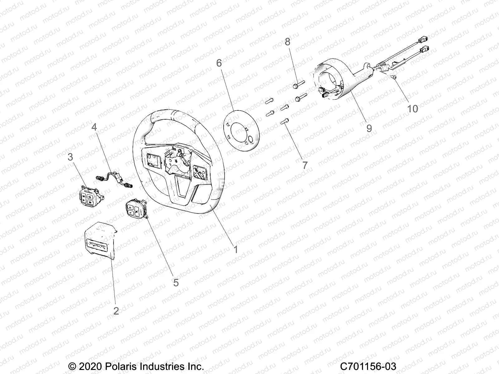 STEERING | STEERING, WHEEL - Z22RGE2KAG/BG/RGK2KAN/BN (C701156-03)