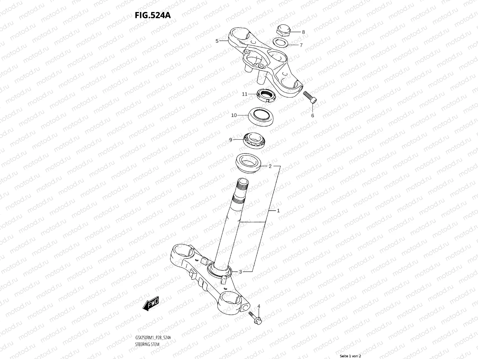 Steering stem