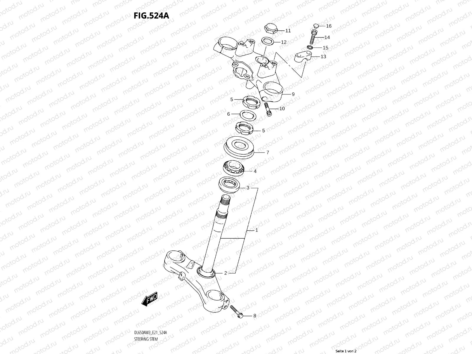 Steering stem