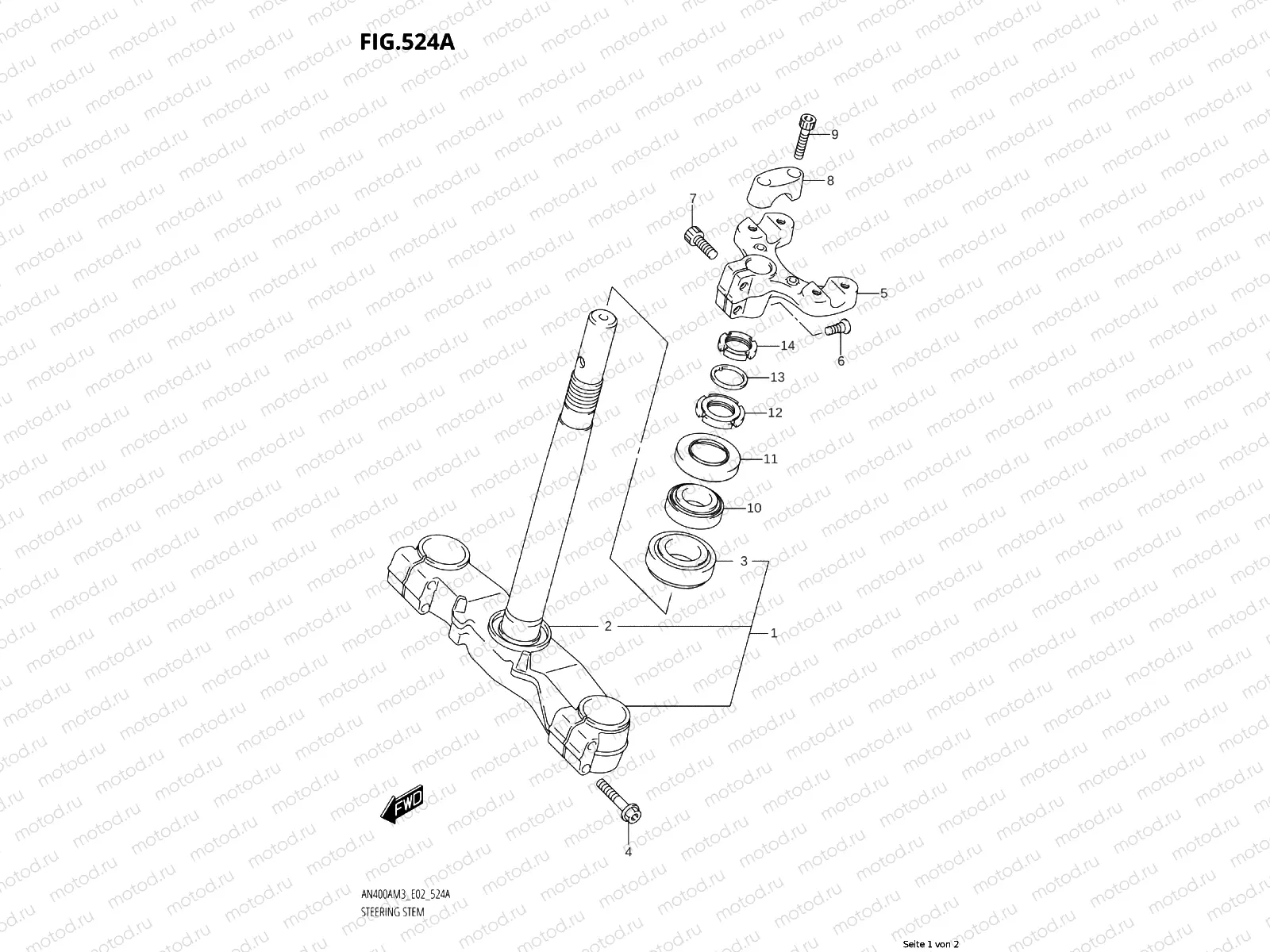 Steering stem