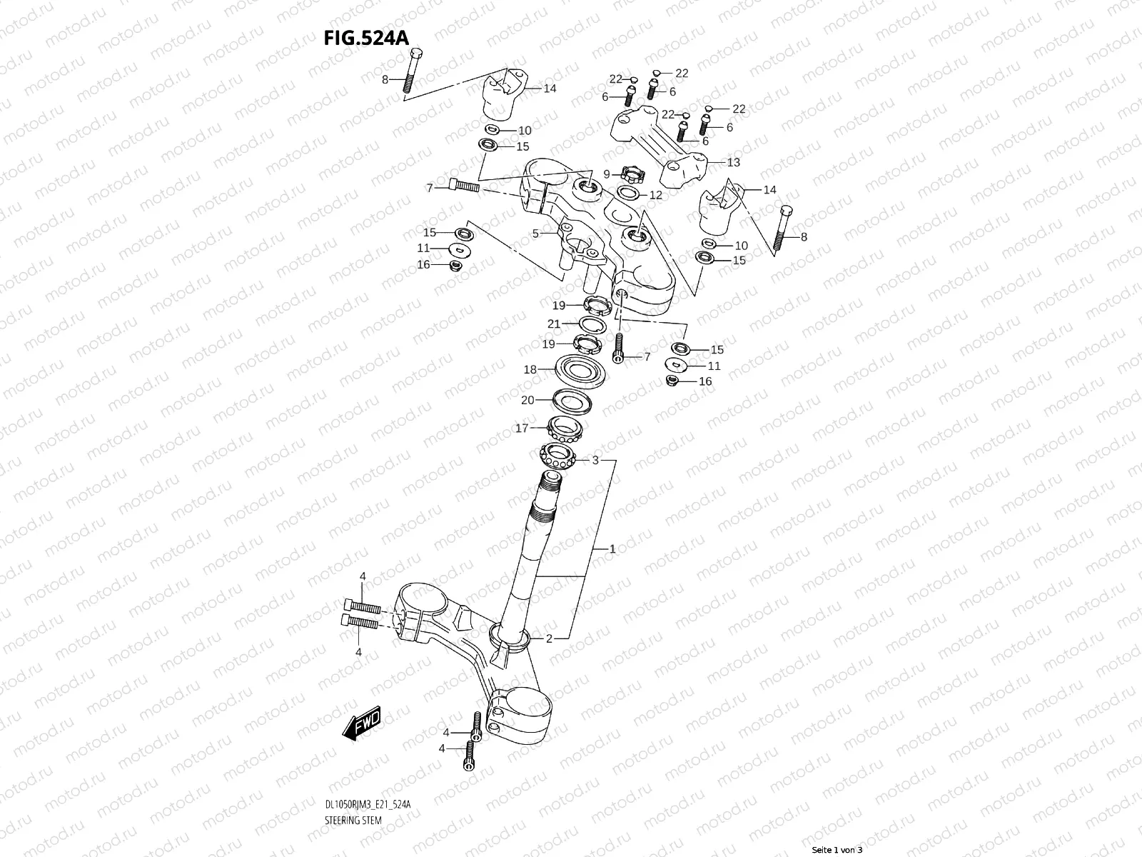 Steering stem