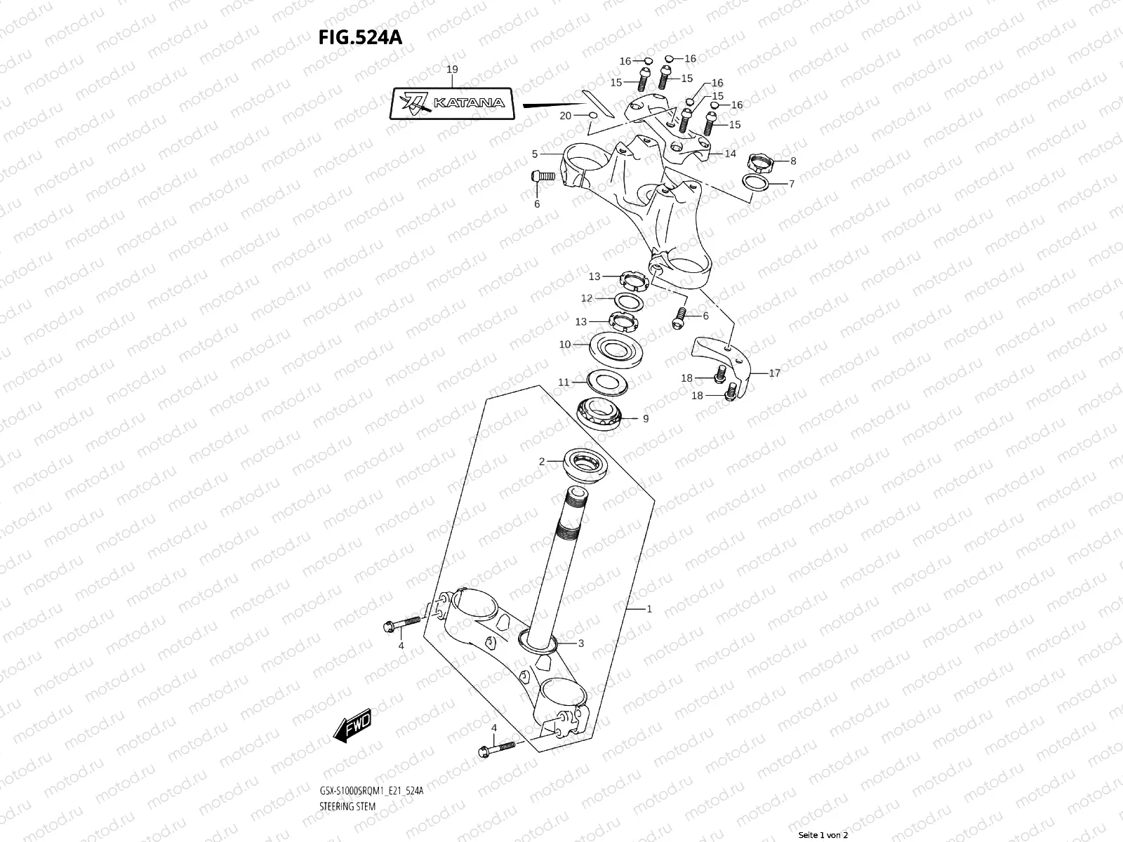 Steering stem