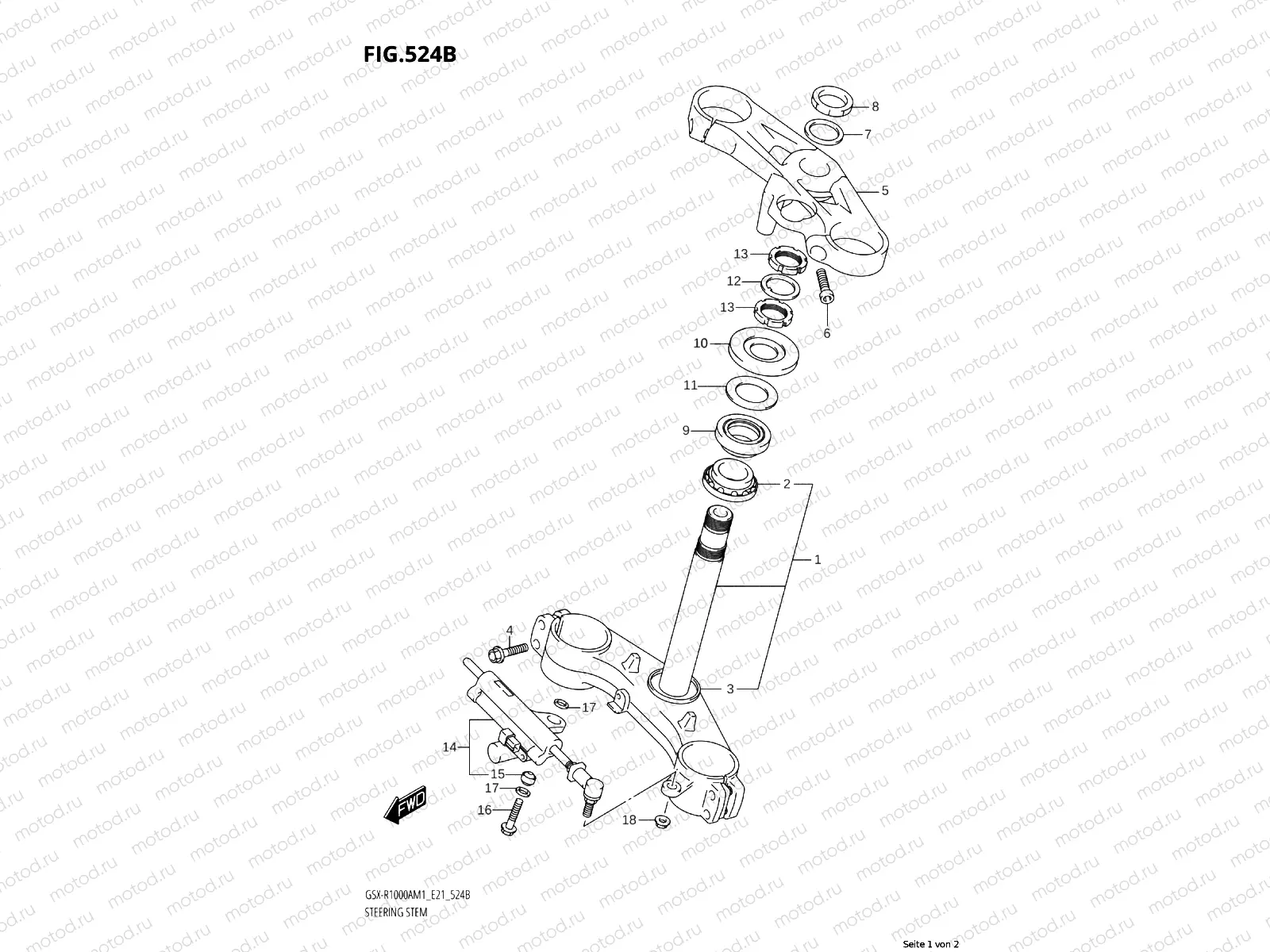 Steering stem