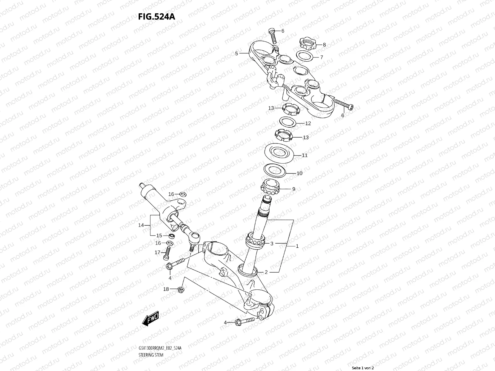 Steering stem