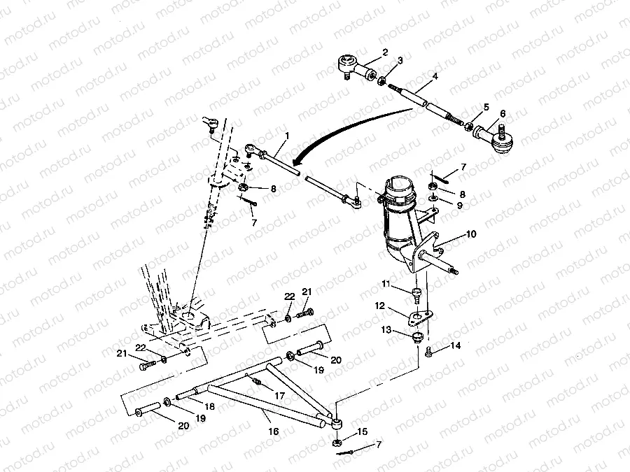 STEERING/A-ARM ASSEMBLY 2X4 350L W937539 (4924032403016A) | STEERING/A-ARM ASSEMBLY 2X4 350L W937539 (4924032403016A)