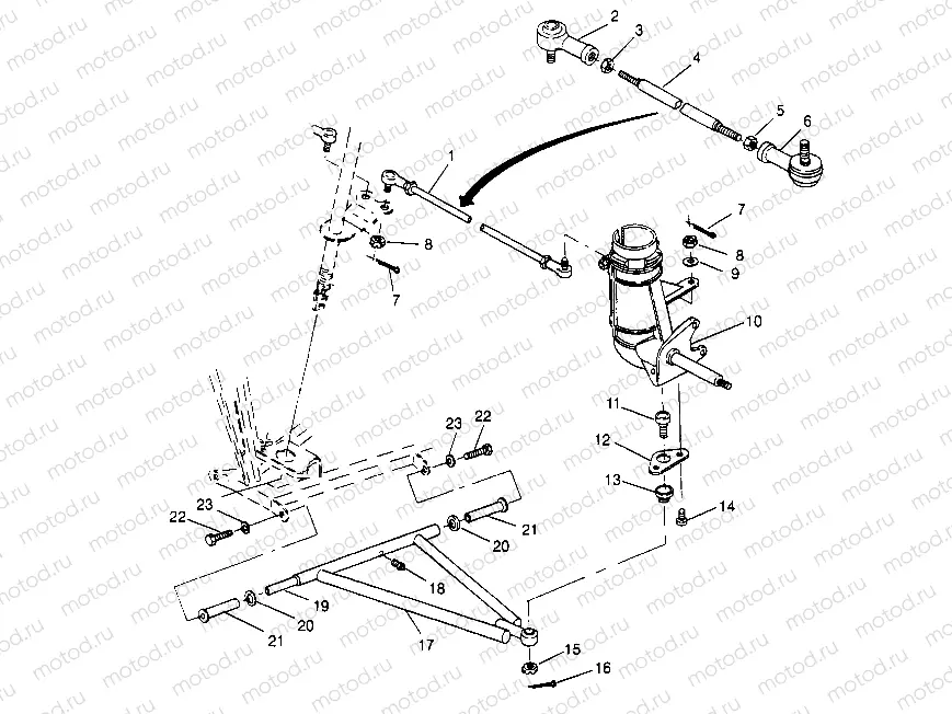 STEERING/A-ARM ASSEMBLY 2x4 400L W947540 (4926752675B006) | STEERING/A-ARM ASSEMBLY 2x4 400L W947540 (4926752675B006)