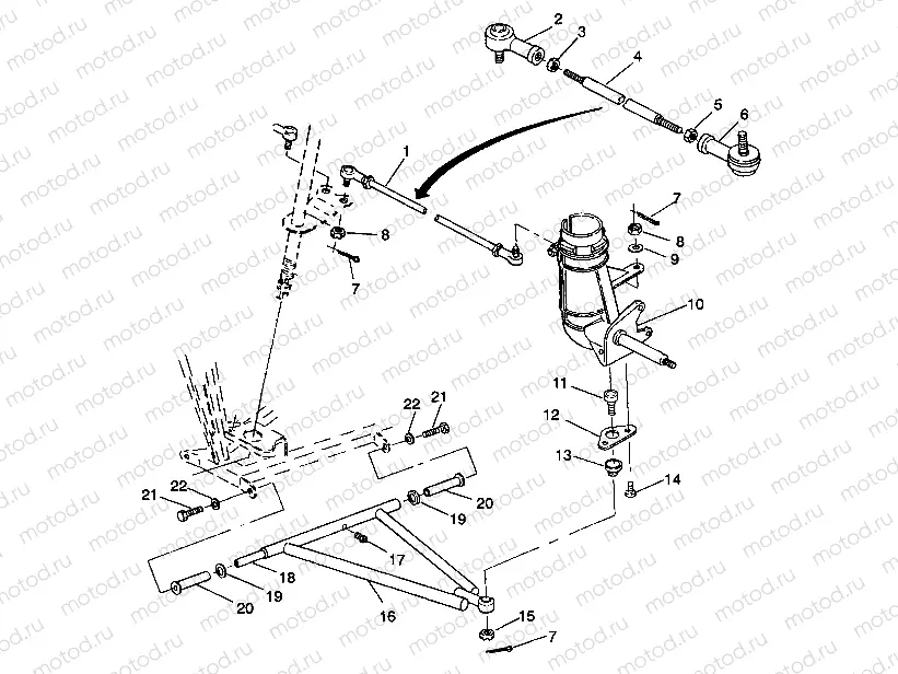 STEERING/A-ARM ASSEMBLY Trail Blazer W937221 (4924082408015A) | STEERING/A-ARM ASSEMBLY Trail Blazer W937221 (4924082408015A)
