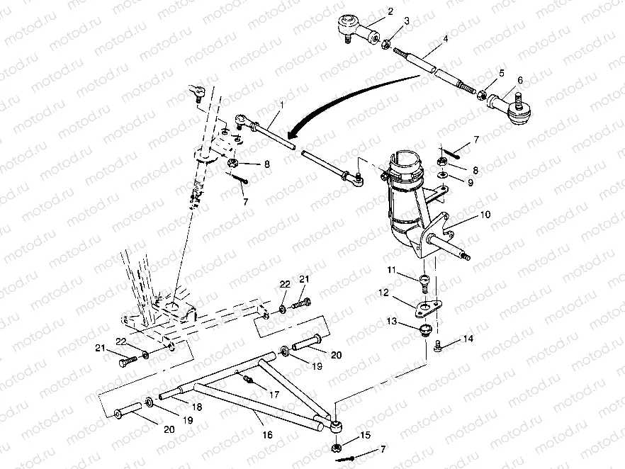 STEERING/A-ARM ASSEMBLY Trail Blazer W947221 (4926832683B005) | STEERING/A-ARM ASSEMBLY Trail Blazer W947221 (4926832683B005)
