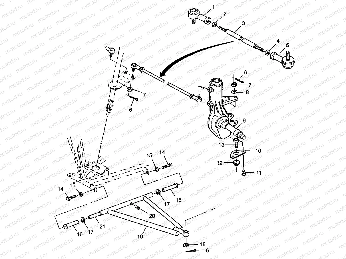 STEERING/A-ARM - W98AA25C (4945314531B004) | STEERING/A-ARM - W98AA25C (4945314531B004)