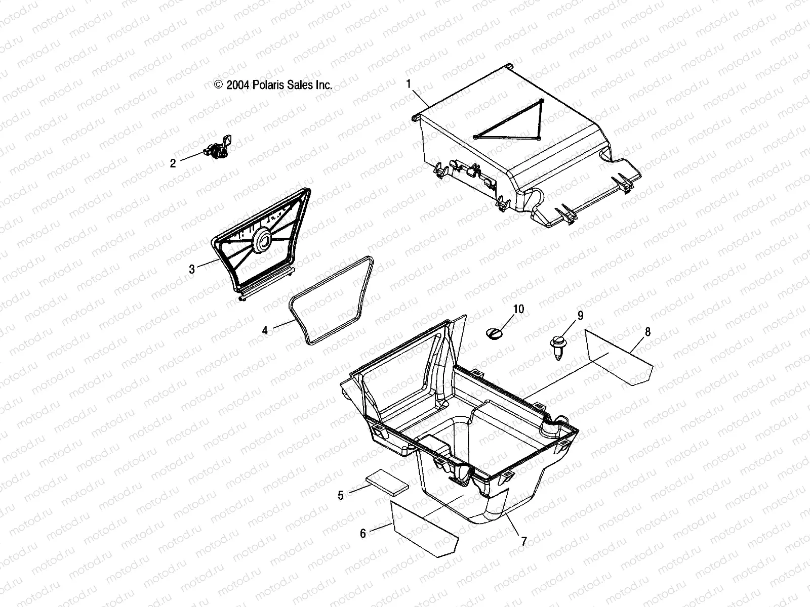 STORAGE BOX | STORAGE BOX, REAR - A05MH76AC/AT/AU/AW (4977217721A09)