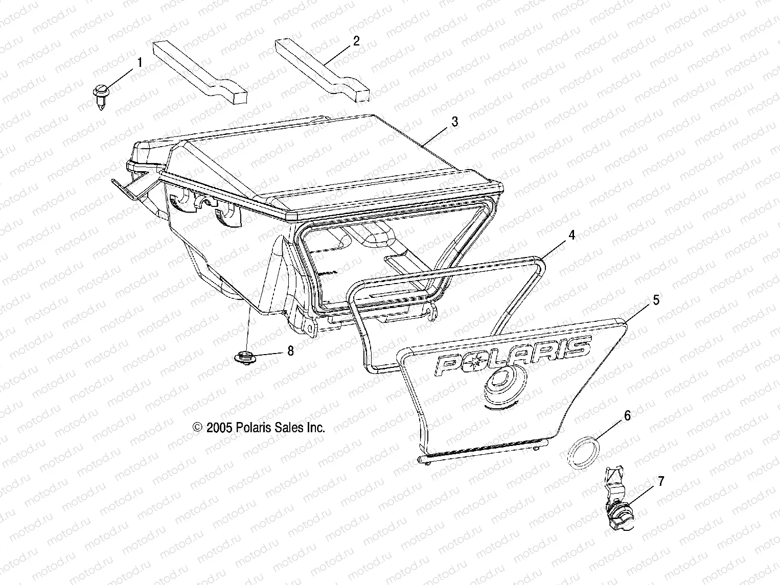 STORAGE BOX | STORAGE BOX, REAR - A06MH50FB (4999206649920664A08)