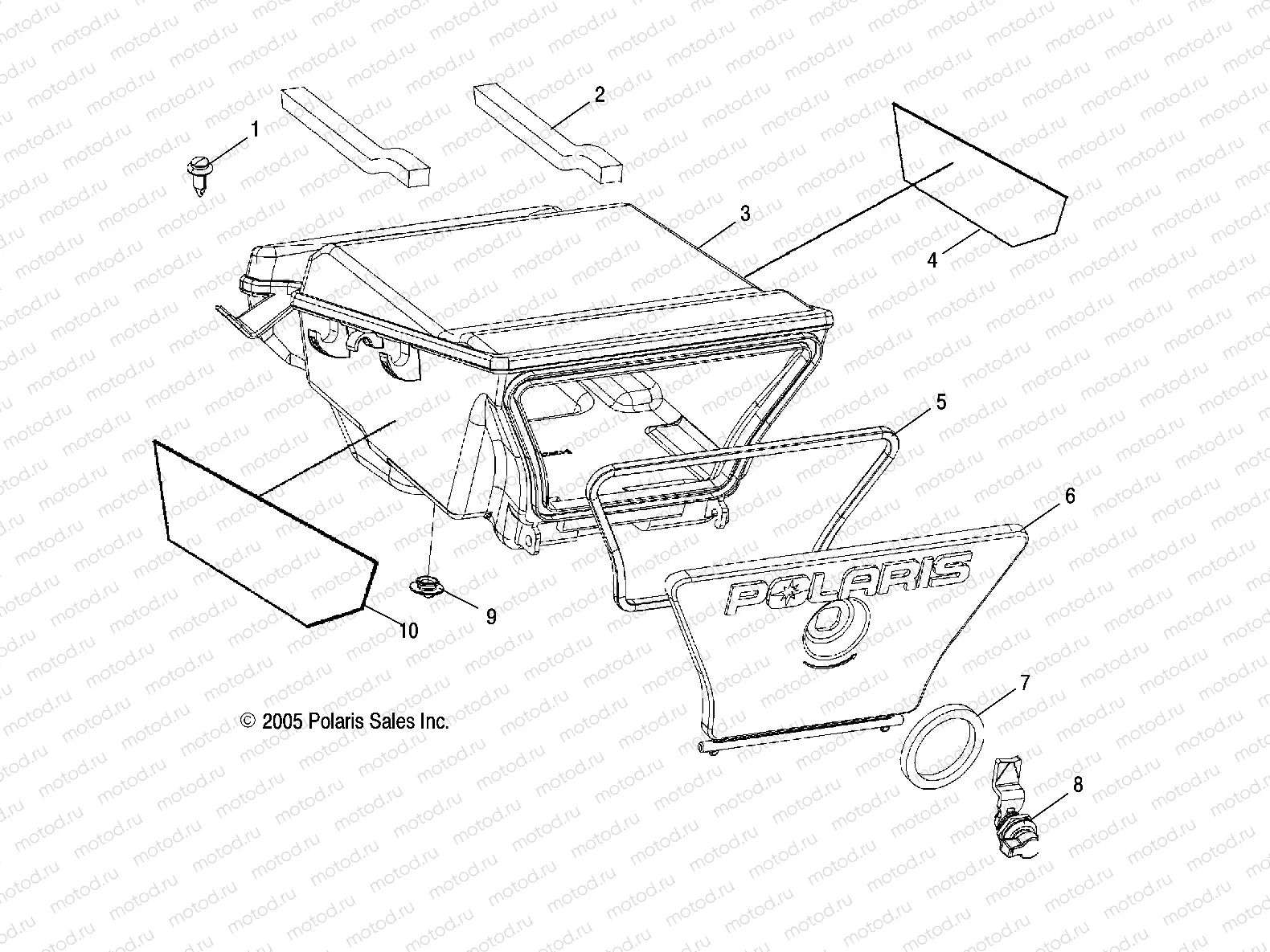 STORAGE BOX | STORAGE BOX, REAR - A06MH76AL/AQ/AT/AX/AY/AZ (4999200299920029A08)