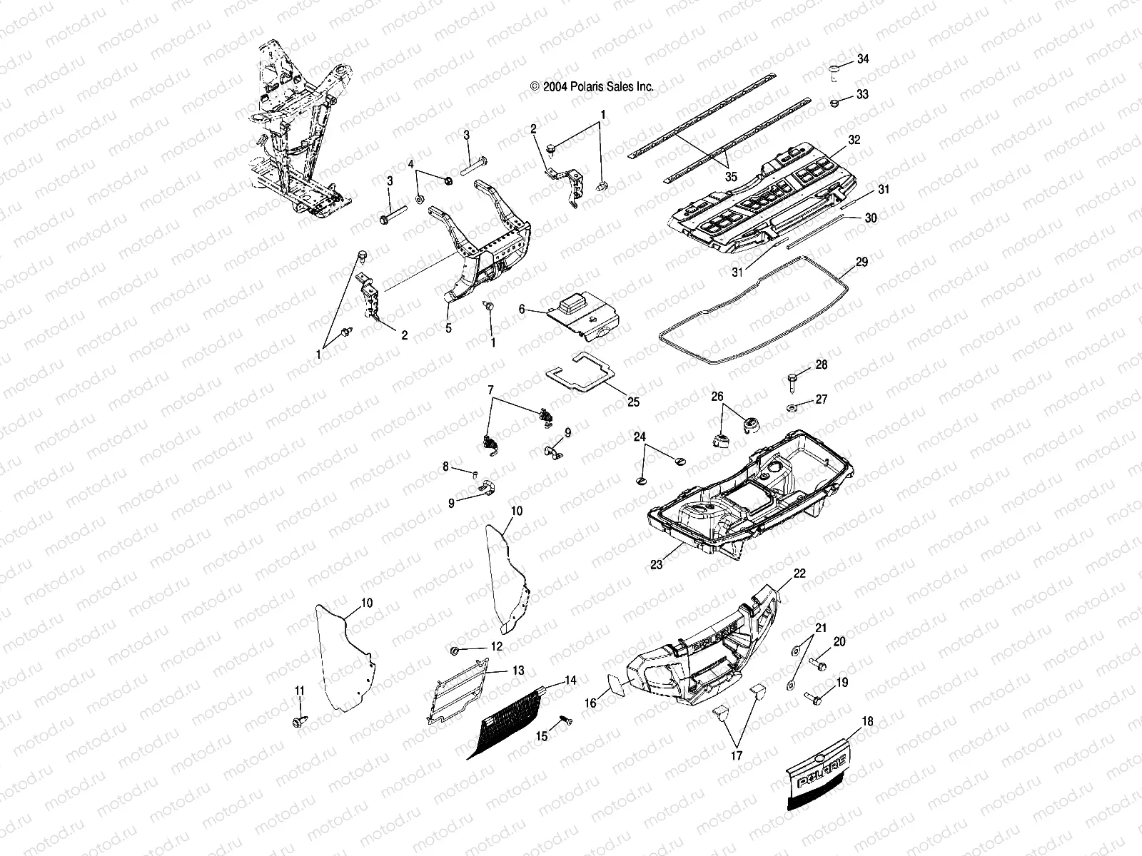 STORAGE | STORAGE, FRONT and BUMPER MOUNTING - A05MH76AC/AT/AU/AW (4977217721A07)