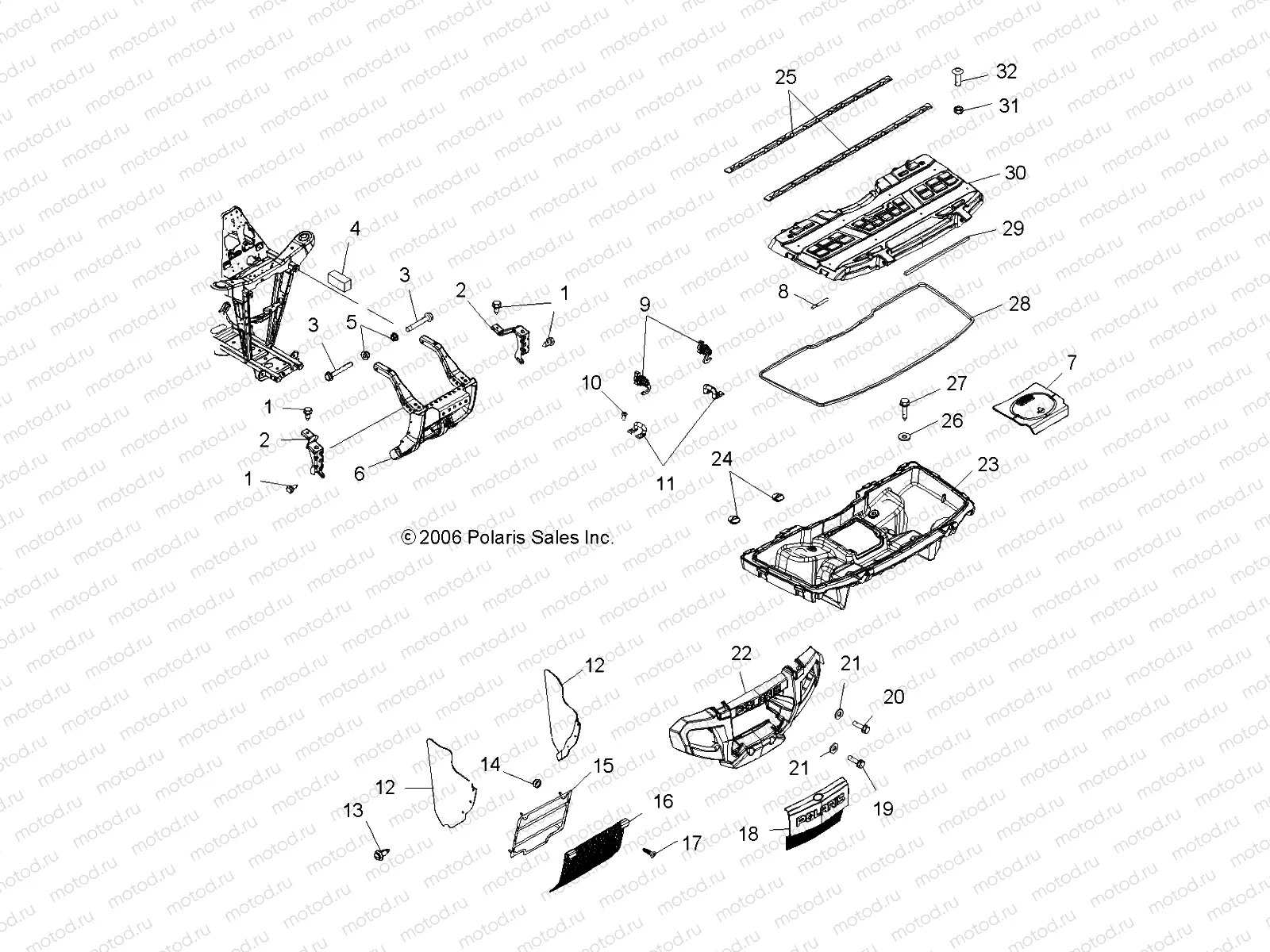 STORAGE | STORAGE, FRONT and BUMPER MOUNTING - A07MH46AA/AZ (49ATVBUMPERSP450)