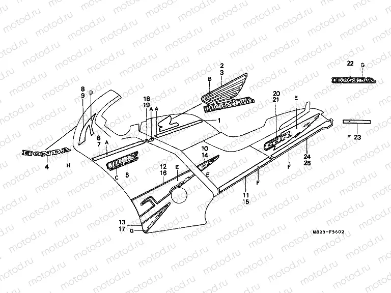 STRIP F-36-2 (CBR1000FN)