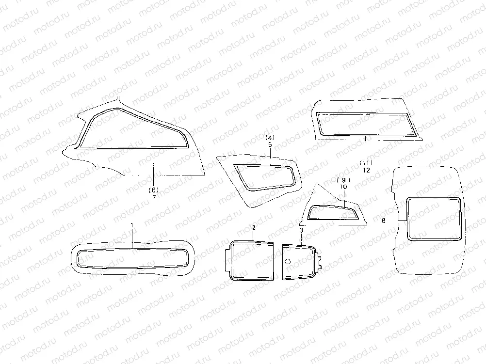 Stripe (GL1200 AG, AH)