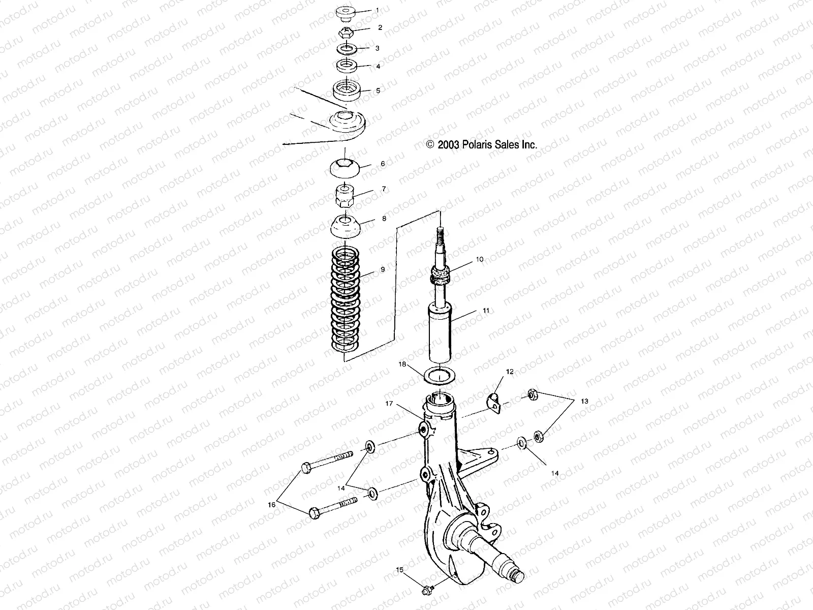 STRUT - A00AA32AB (4954835483B002) | STRUT - A00AA32AB (4954835483B002)