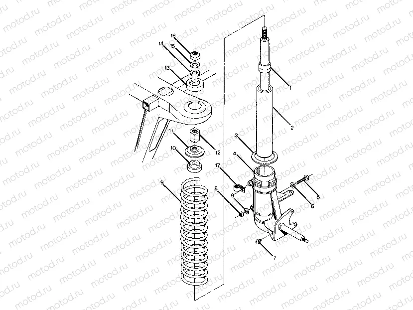STRUT ASSEMBLY 250 2X4 / W927527 (4922862286008A) | STRUT ASSEMBLY 250 2X4 / W927527 (4922862286008A)