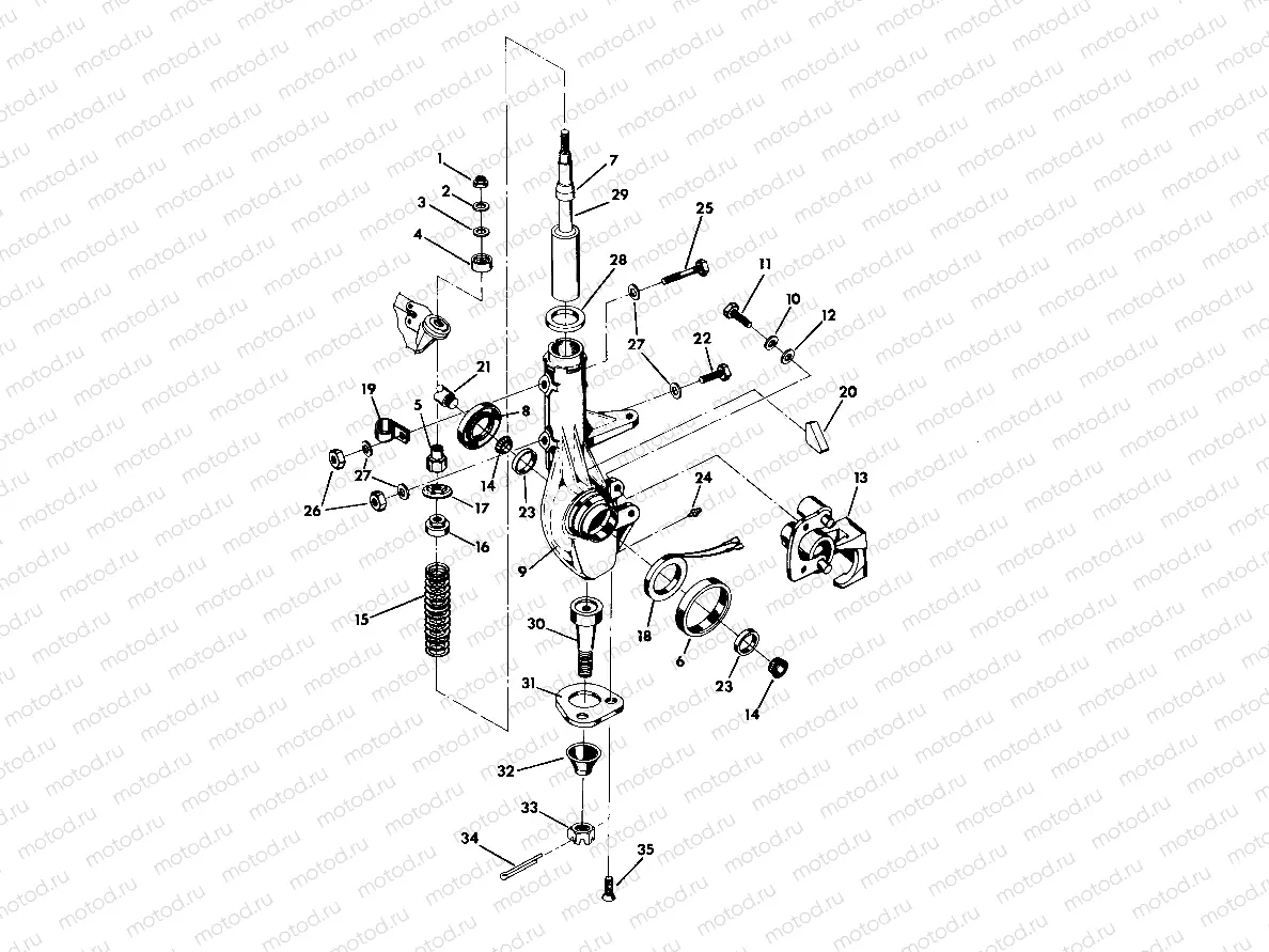 STRUT ASSEMBLY  250 4X4 - Update (4919791979019A) | STRUT ASSEMBLY  250 4X4 - Update (4919791979019A)