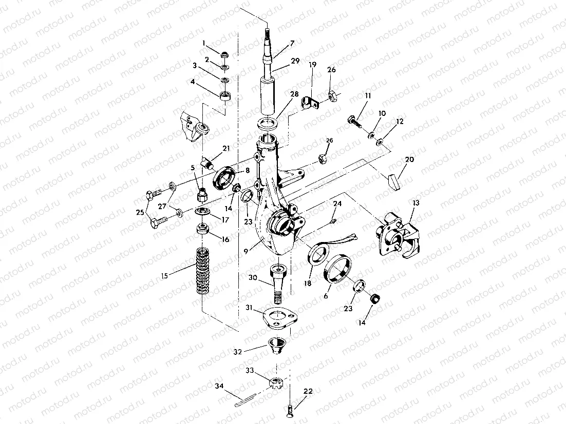 STRUT ASSEMBLY 250 4x4 / W928127 (4922872287B009) | STRUT ASSEMBLY 250 4x4 / W928127 (4922872287B009)