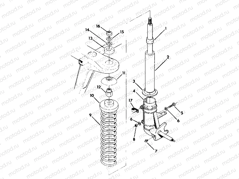 STRUT ASSEMBLY 350 2X4 (4919821982016A) | STRUT ASSEMBLY 350 2X4 (4919821982016A)