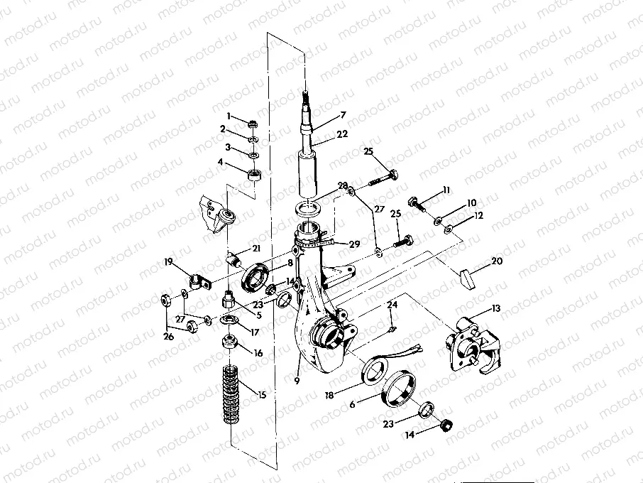 STRUT ASSEMBLY 350 4X4 / W928139 (4922832283018A) | STRUT ASSEMBLY 350 4X4 / W928139 (4922832283018A)
