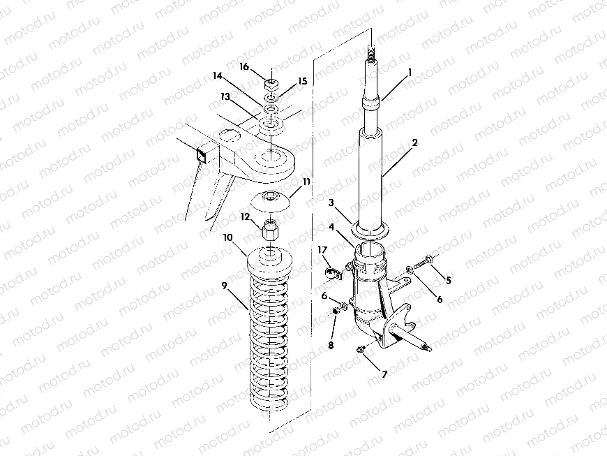 STRUT ASSEMBLY TRAIL BLAZE (4919761976008A) | STRUT ASSEMBLY TRAIL BLAZE (4919761976008A)