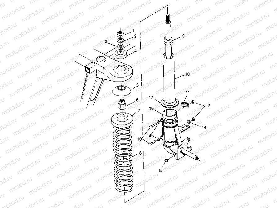 STRUT ASSEMBLY Trail Blazer W947221 (4926832683A014) | STRUT ASSEMBLY Trail Blazer W947221 (4926832683A014)