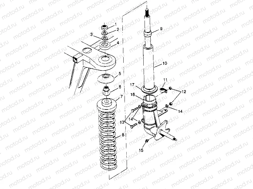STRUT ASSEMBLY  Trail Boss W958527 (4930323032B001) | STRUT ASSEMBLY  Trail Boss W958527 (4930323032B001)