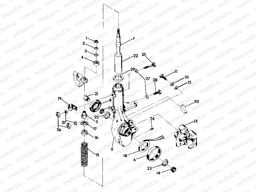Strut Assembly Updated 5/90 (4917731773019A) | Strut Assembly Updated 5/90 (4917731773019A)