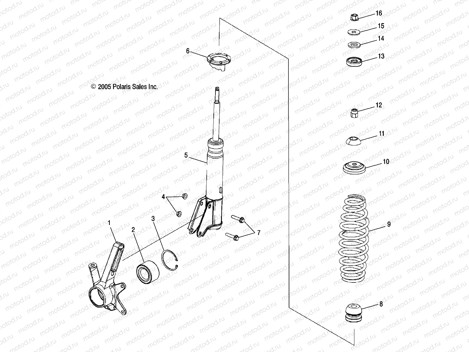 STRUT | STRUT, FRONT - A06LB27FA/LD27FB (4999202079920207B09)