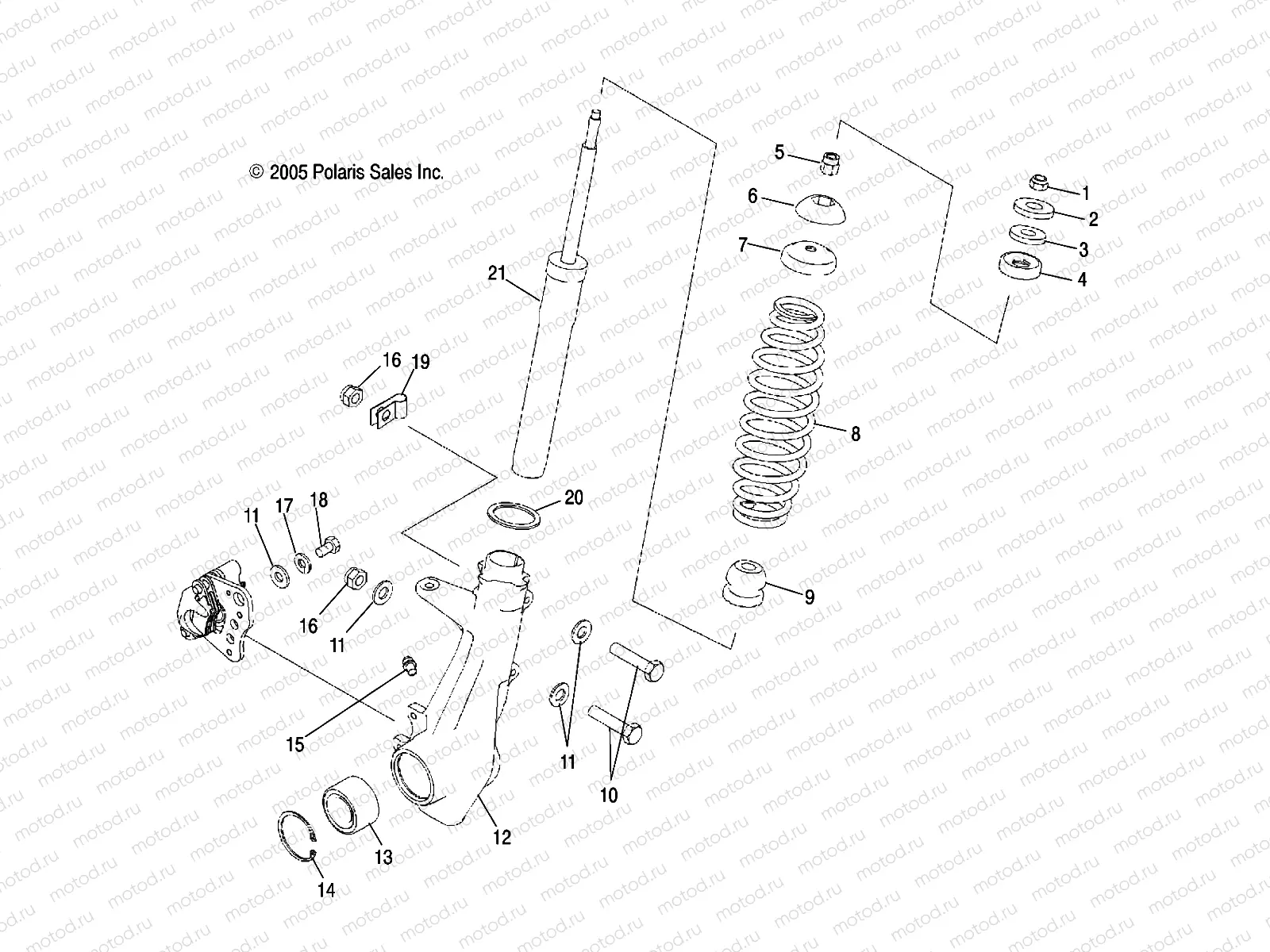 STRUT | STRUT, FRONT - A06MH50AQ/AX/AY/AZ/AL/AT (4999201699920169B06)