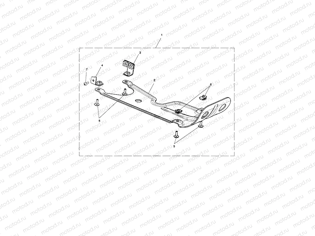 Sump Plate, Aluminium, Clear