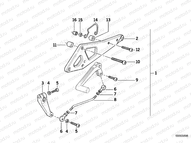 Supplementary set footpeg