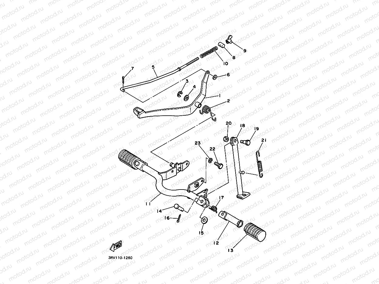 SUPPORT & REPOSE PIED