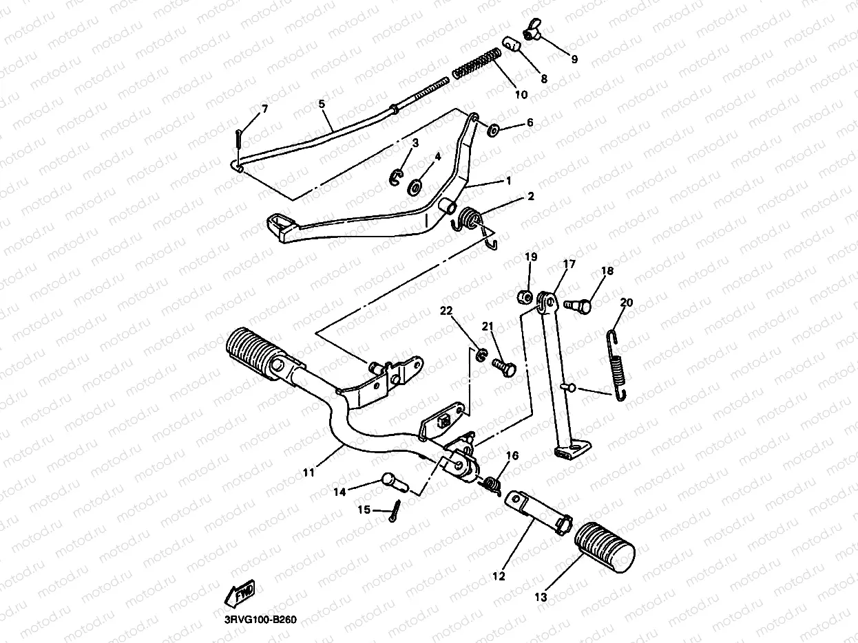 SUPPORT & REPOSE PIED