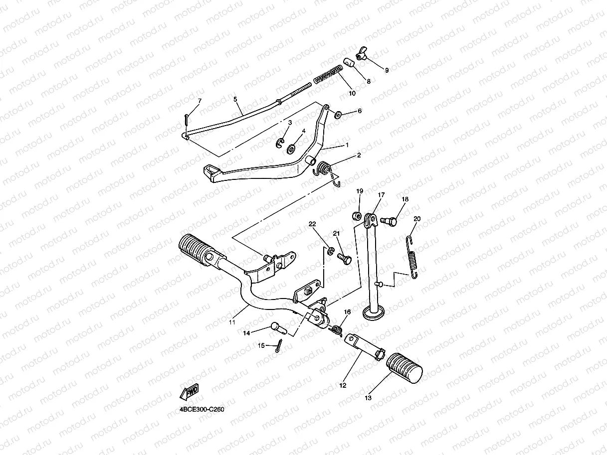 SUPPORT & REPOSE PIED