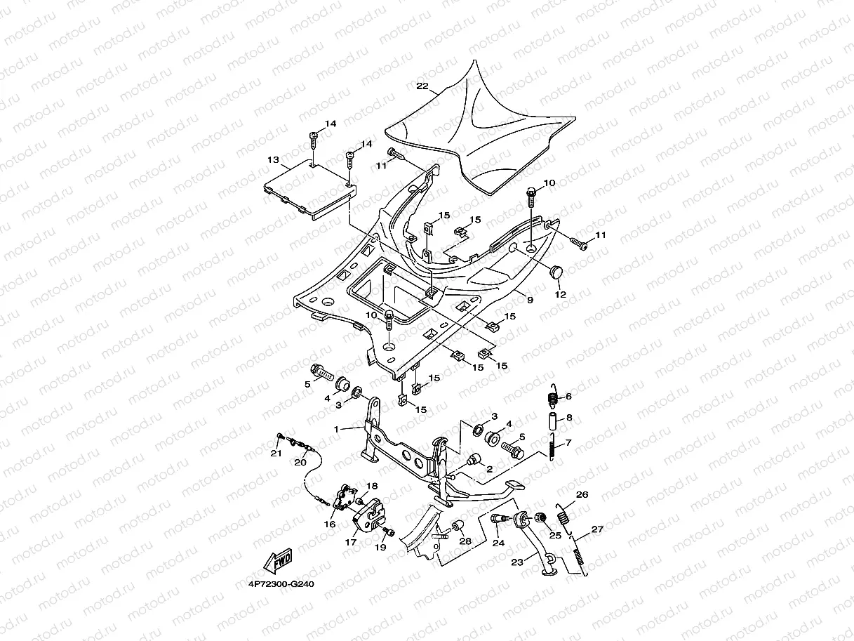 SUPPORT & REPOSE PIED