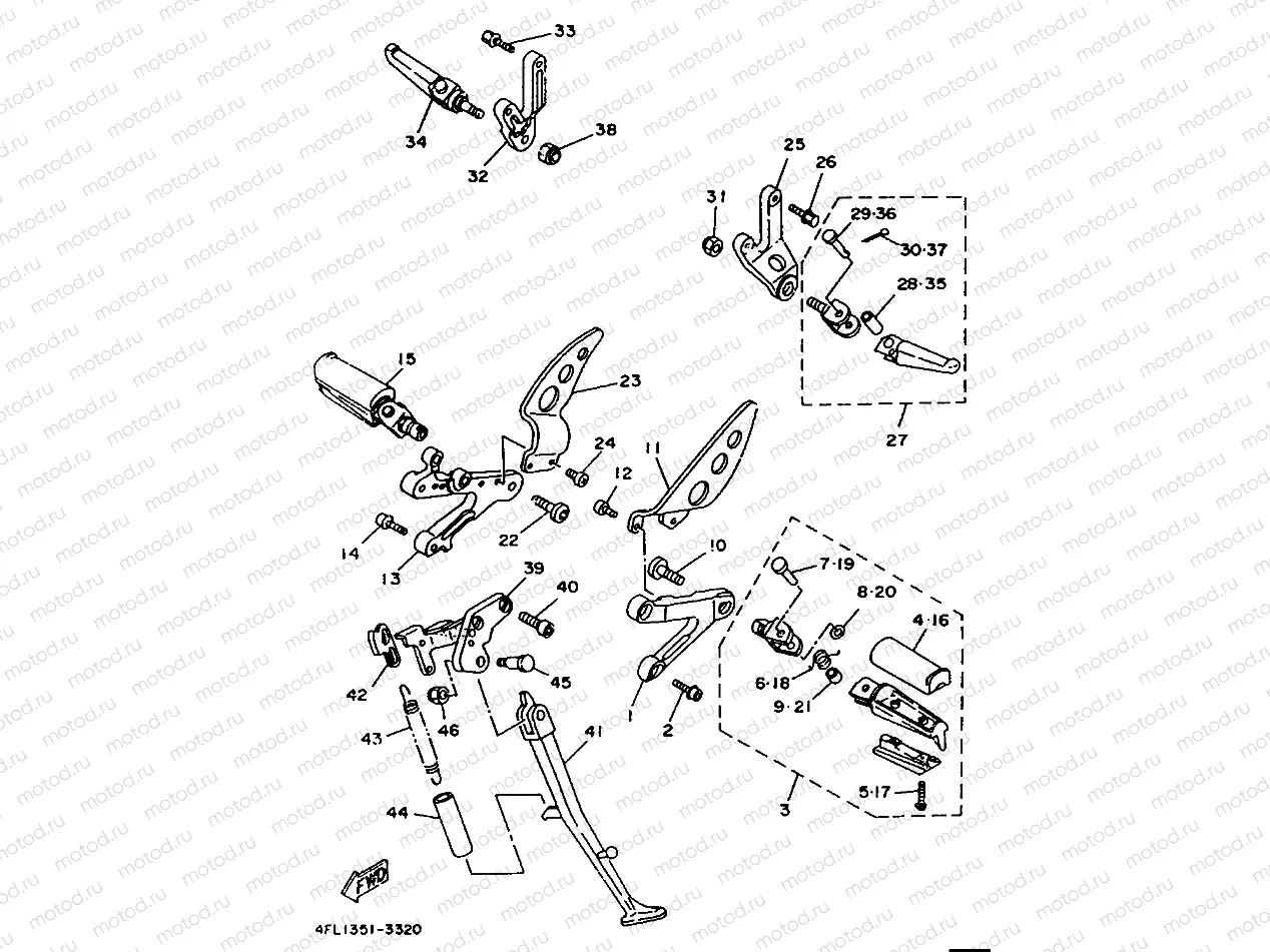 SUPPORT & REPOSE PIED