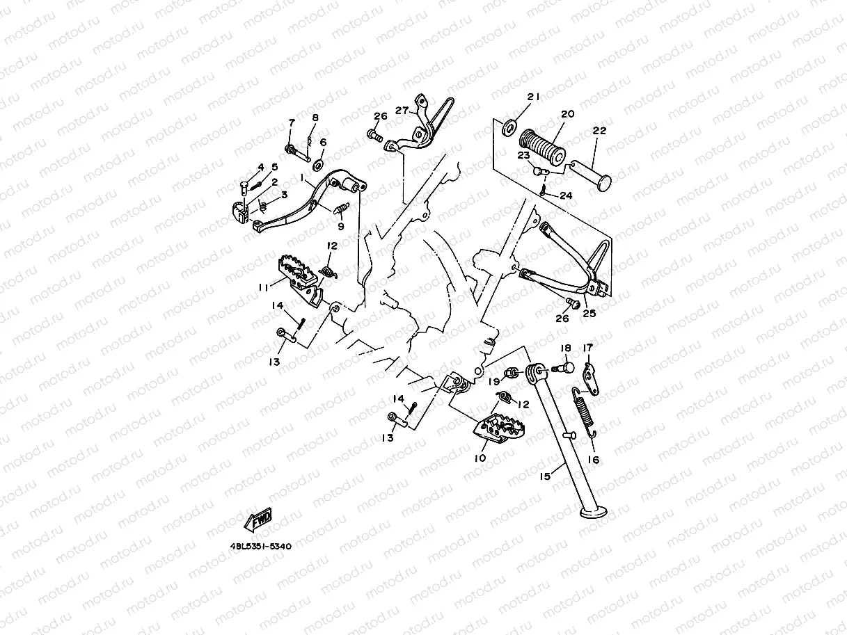 SUPPORT & REPOSE PIED