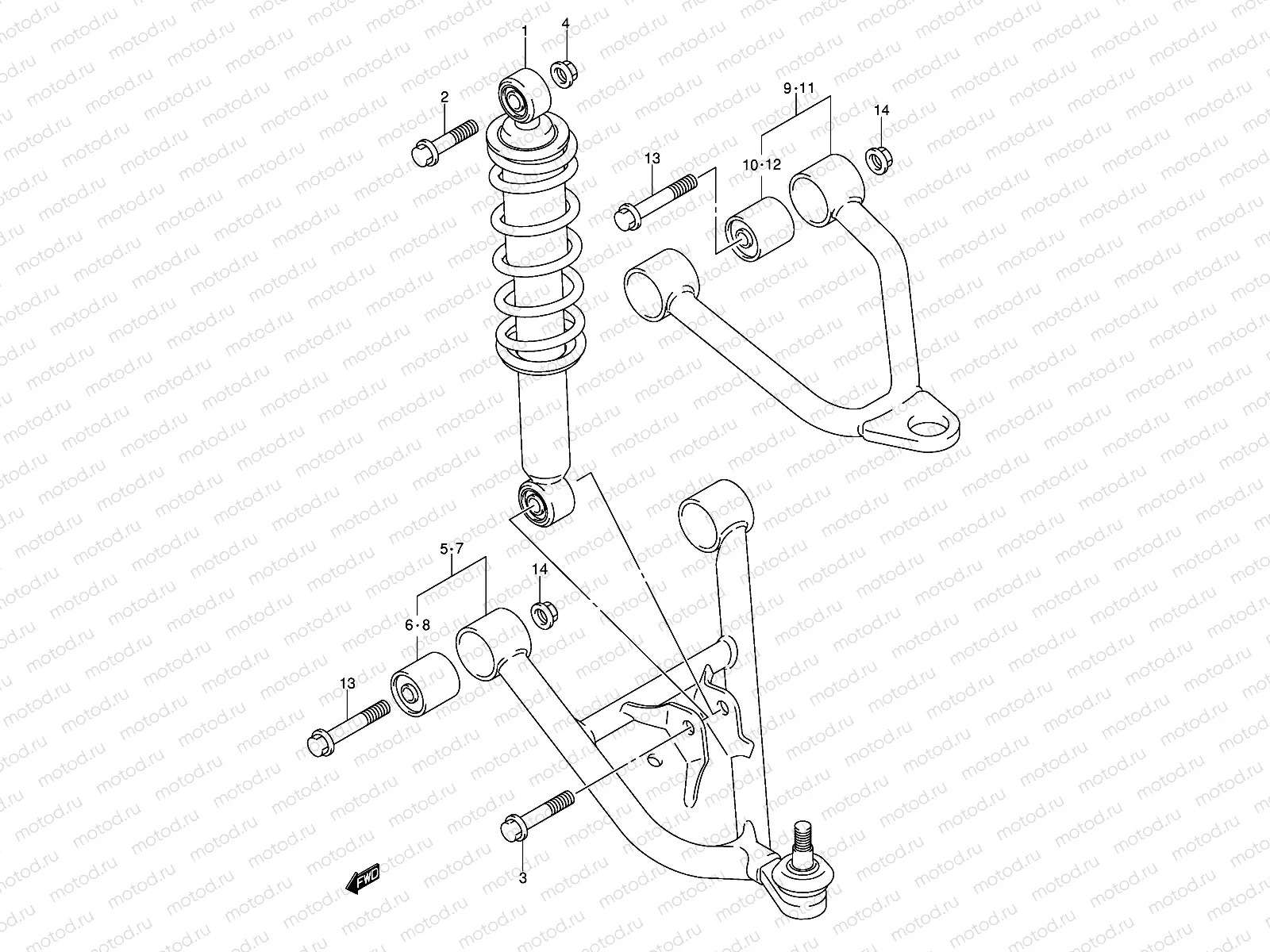 SUSPENSION ARM (MODEL K2/K3/K4)