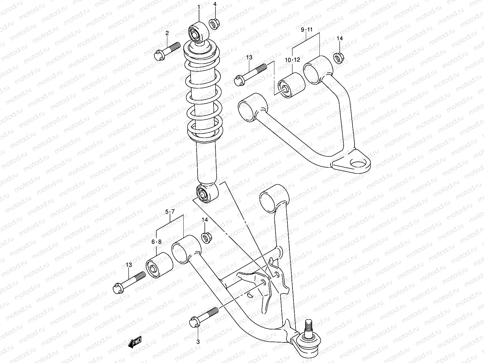 SUSPENSION ARM (MODEL K2/K3/K4)